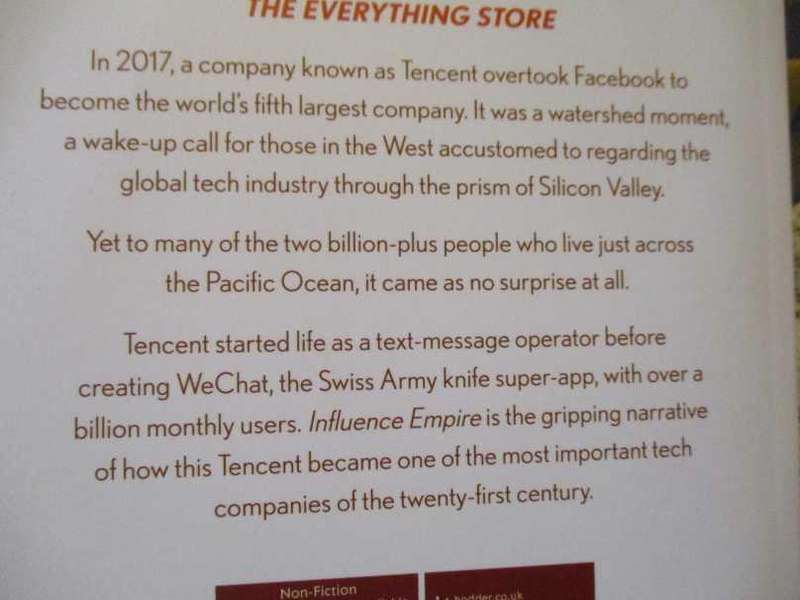 INFLUENCE EMPIRE - THE STORY OF TENCENT & CHINA'S TECH AMBITION - LULU YILUN CHEN