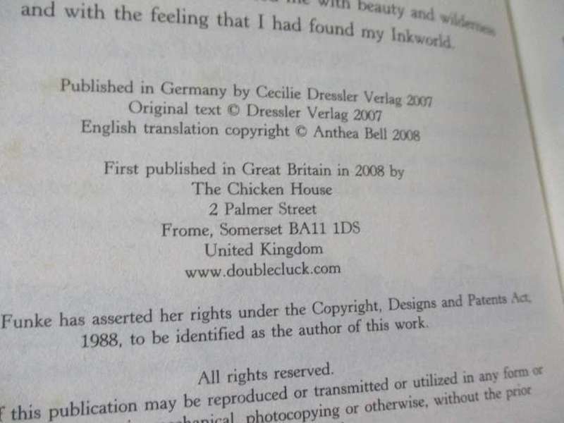 INKDEATH -  CORNELIA FUNKE - THE GREAT FINALE TO THE INKHEART TRILOGY