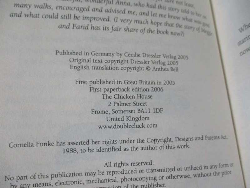 INKSPELL - CORNELIA FUNKE - THE SECOND BOOK IN THE INKHEART TRILOGY