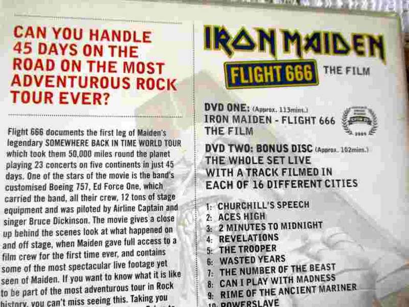 IRON MAIDEN - FLIGHT 666 - THE FILM -  DVD