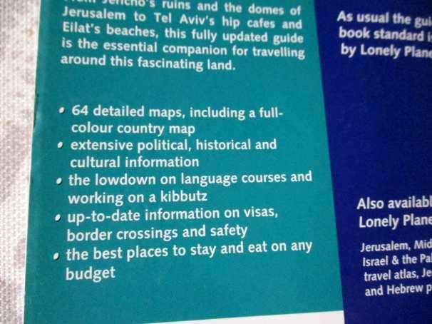 ISRAEL & THE PALESTINIAN TERRITORIES ( LONELY PLANTE GUIDE )