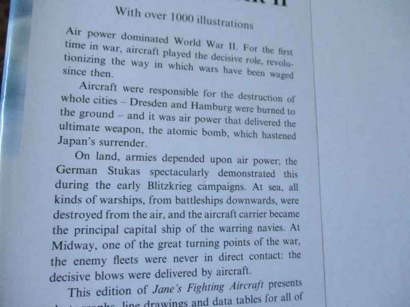 JANE'S FIGHTING AIRCRAFT OF WORLD WAR II - A COMPREHENSIVE ENCYCLOPEDIA WITH MORE THAN 1000 ILLUST.