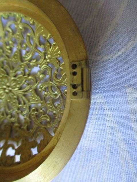 VINTAGE ORNATE JAEGER RECITAL 8 DAY ALARM CLOCK