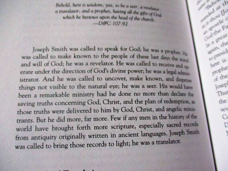 JOSEPH SMITH THE CHOICE SEER - THE PROPHET'S GREATNESS AS TEACHER.  PRIESTHOOD LEADER, AND RESTORER