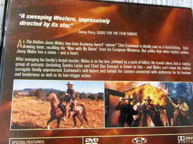 THE OUTLAW JOSEY WALES  - CLINT EASTWOOD - WESTERN DVD