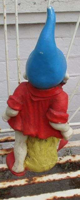 VINTAGE RUBBER GARDEN GNOME  48CM TALL