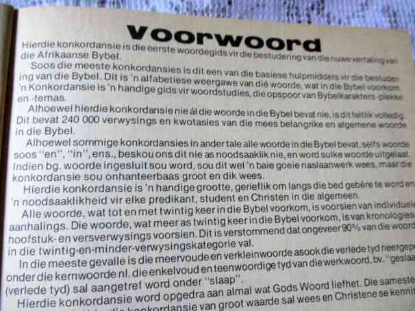 DIE NUWE VERTALING BYBEL KONKORDANSIE - DAVID V CINAMON