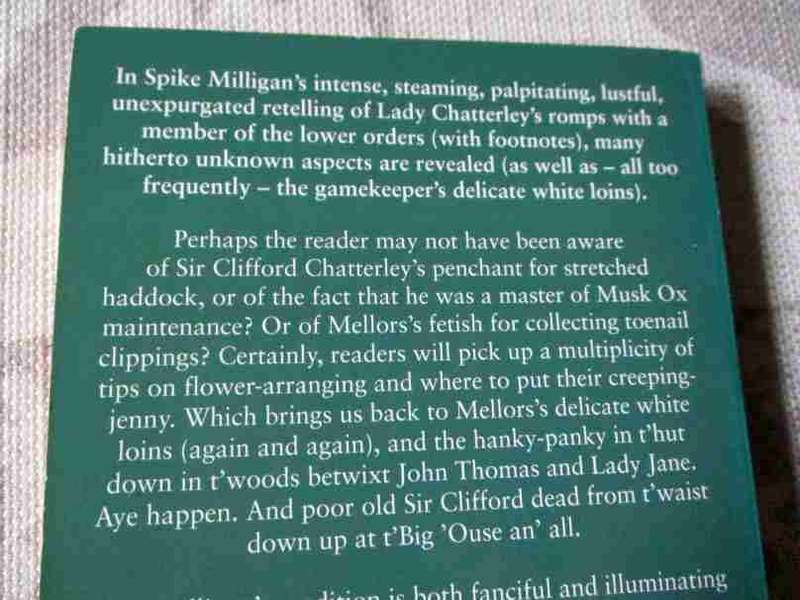 LADY CHATTERLEY'S LOVER ACCORDING TO SPIKE MILLIGAN