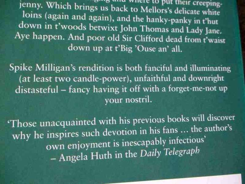 LADY CHATTERLEY'S LOVER ACCORDING TO SPIKE MILLIGAN