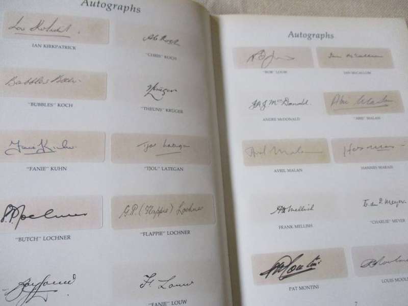 THE LEGENDS OF SPRINGBOK RUGBY 1889 - 1989  - DOC CRAVEN'S TRIBUTE ( DELUXE EDITION 312/1000 )