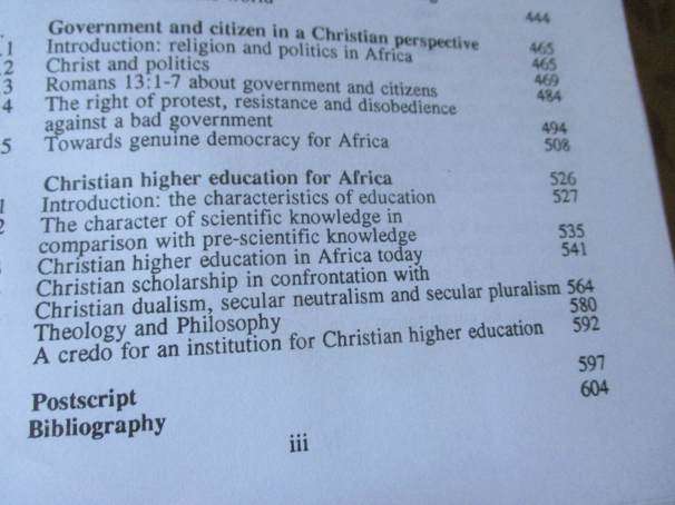 THE LIBERATING MESSAGE - A CHRISTIAN WOLDVIEW ON AFRICA - BJ VAN DER WALT