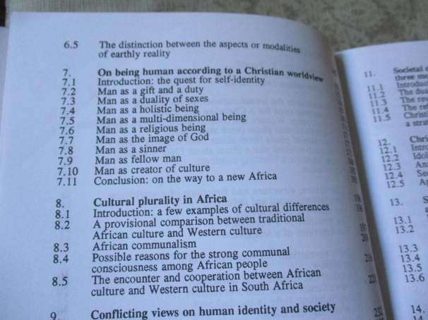 THE LIBERATING MESSAGE - A CHRISTIAN WOLDVIEW ON AFRICA - BJ VAN DER WALT