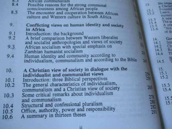 THE LIBERATING MESSAGE - A CHRISTIAN WOLDVIEW ON AFRICA - BJ VAN DER WALT