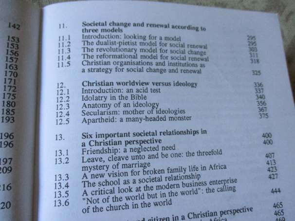 THE LIBERATING MESSAGE - A CHRISTIAN WOLDVIEW ON AFRICA - BJ VAN DER WALT