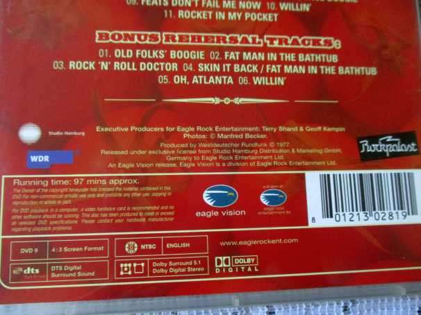 LITTLE FEAT - SKIN IT BACK - DVD