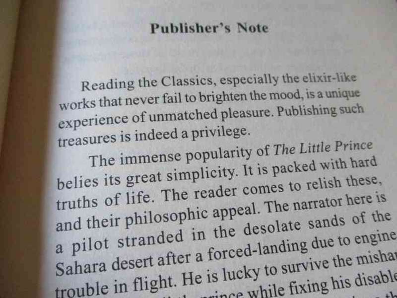 THE LITTLE PRINCE - ANTOINE DE SAINT-EXUPERY