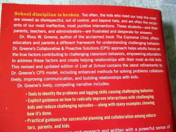 LOST AT SCHOOL - WHY OUR KIDS WITH BEHAVIORAL CHALLENGES ARE FALLING THROUGH THE .. - ROSS W GREENE