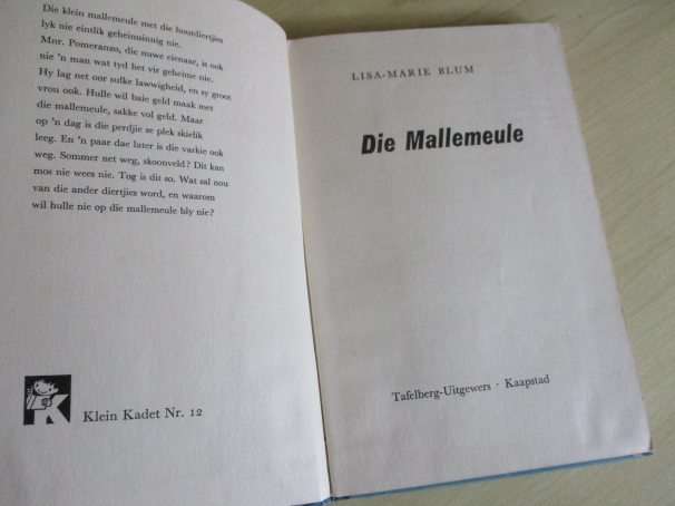 DIE MALLEMEULE - LISA-MARIE BLUM - KLEIN KADET NOMMER TWAALF