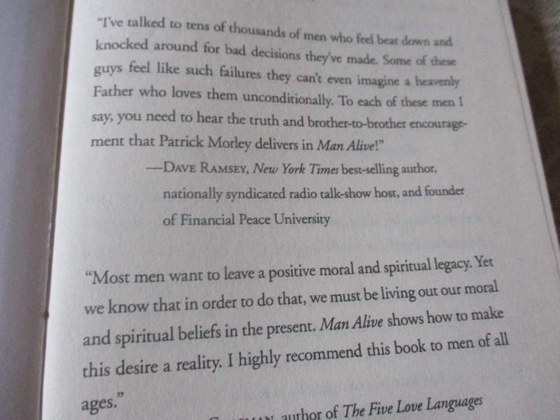 MAN ALIVE - TRANSFORMING YOUR 7  PRIMAL NEEDS INTO A POWERFUL SPIRITUAL LIFE - PATRICK MORLEY