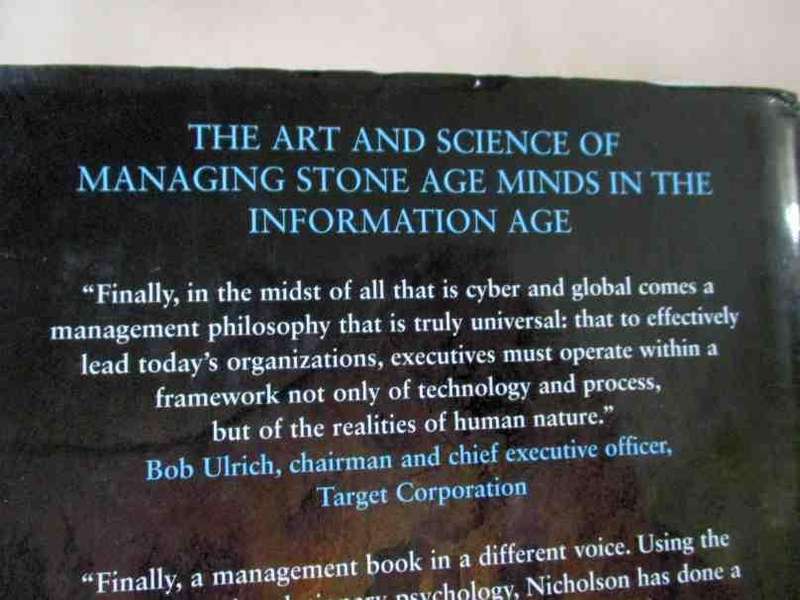 MANAGING THE HUMAN ANIMAL - NIGEL NICHOLSON