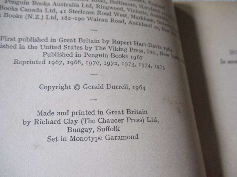 MENAGERIE MANOR - GERALD DURRELL