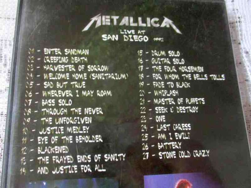METALLICA - LIVE AT SAN DIEGO DVD