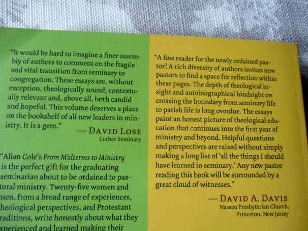 FROM MIDTERMS TO MINISTRY - PRACTICAL THEOLOGIANS ON PASTORAL BEGINNINGS - ALLAN HUGH JR.