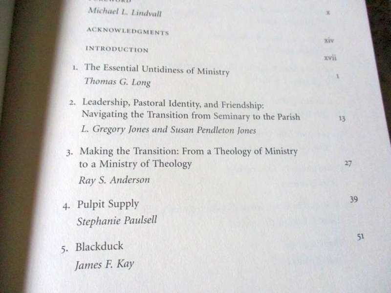 FROM MIDTERMS TO MINISTRY - PRACTICAL THEOLOGIANS ON PASTORAL BEGINNINGS - ALLAN HUGH JR.