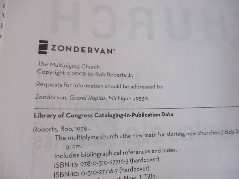 THE MULTIPLYING CHURCH - THE NEW MATH FOR STARTING NEW CHURCHES - BOB ROBERTS JR