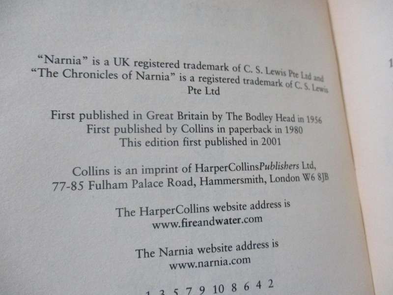 THE LAST BATTLE - THE CHRONICLES OF NARNIA - C.S. LEWIS