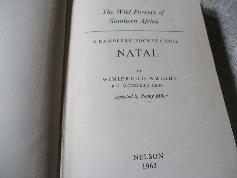 THE WILD FLOWERS OF SOUTHERN AFRICA - NATAL - A RAMBLER'S POCKET GUIDE - Dr WINIFRED G WRIGHT