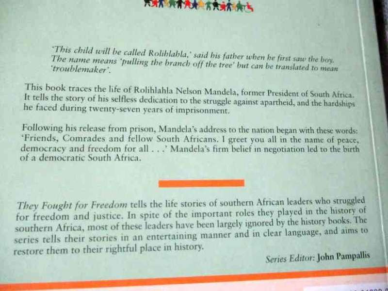 NELSON MANDELA - KARIN PAMPALLIS - THEY FOUGHT FOR FREEDOM SERIES