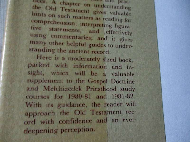 THE OLD TESTAMENT : THE MORMON PERSPECTIVE - GLENN L PEARSON