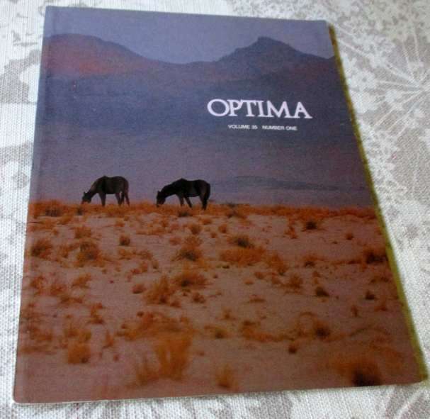 OPTIMA MAGAZINE VOLUME 35 NUMBER ONE ( SA )