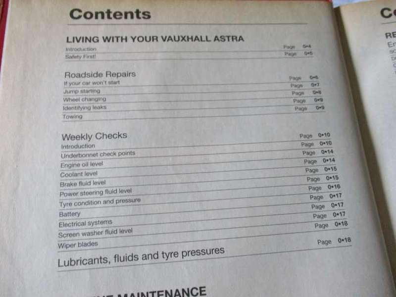 OPEL ASTRA petrol OCT 1991 TO 1996 HAYNES SERVICE AND REPAIR MANUAL