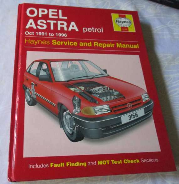 OPEL ASTRA petrol OCT 1991 TO 1996 HAYNES SERVICE AND REPAIR MANUAL