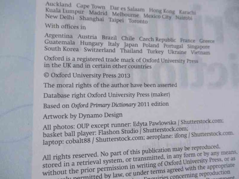 OXFORD PRIMARY DICTIONARY