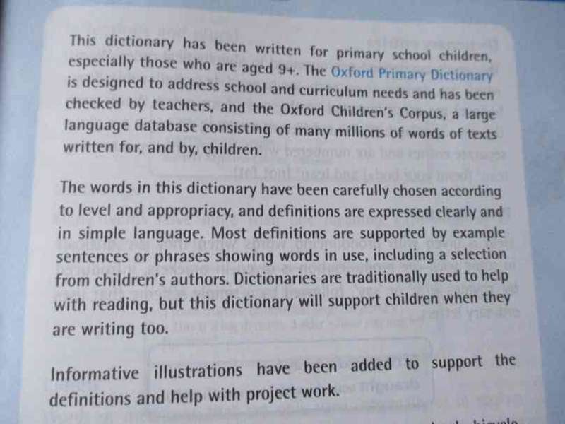 OXFORD PRIMARY DICTIONARY