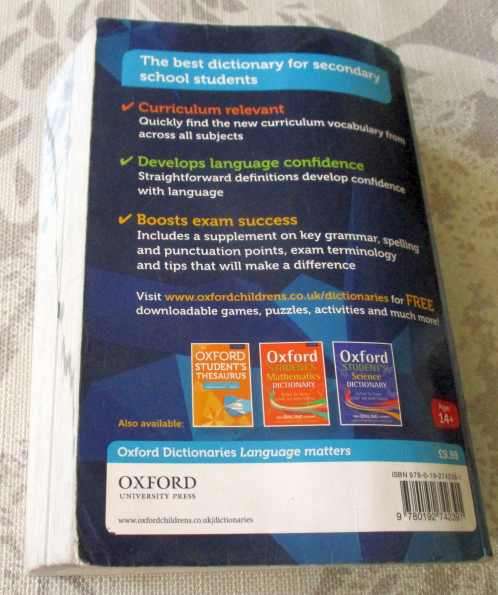 OXFORD STUDENT'S DICTIONARY ( 2016 )