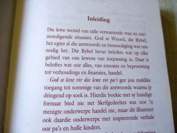 GOD SE LESSE VIR DIE LEWE VIR PA'S - STRUIK CHRISTELIKE BOEKE