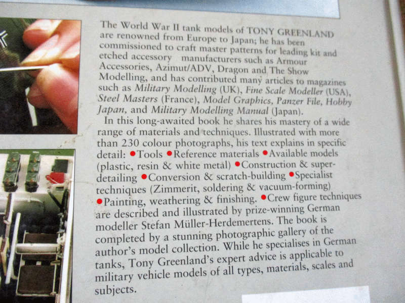 TONY GREEN LAND'S PANZER MODELLING MASTERCLASS