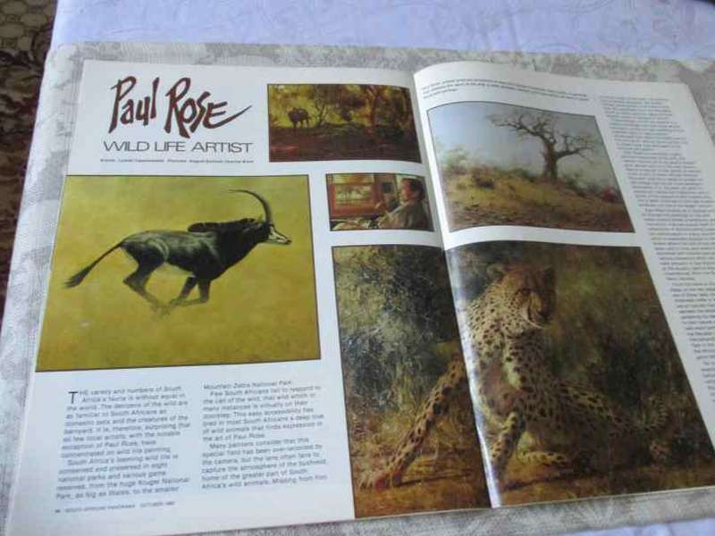 S.A. PANORAMA MAGAZINE OCTOBER 1980 ( paul rose - artist )
