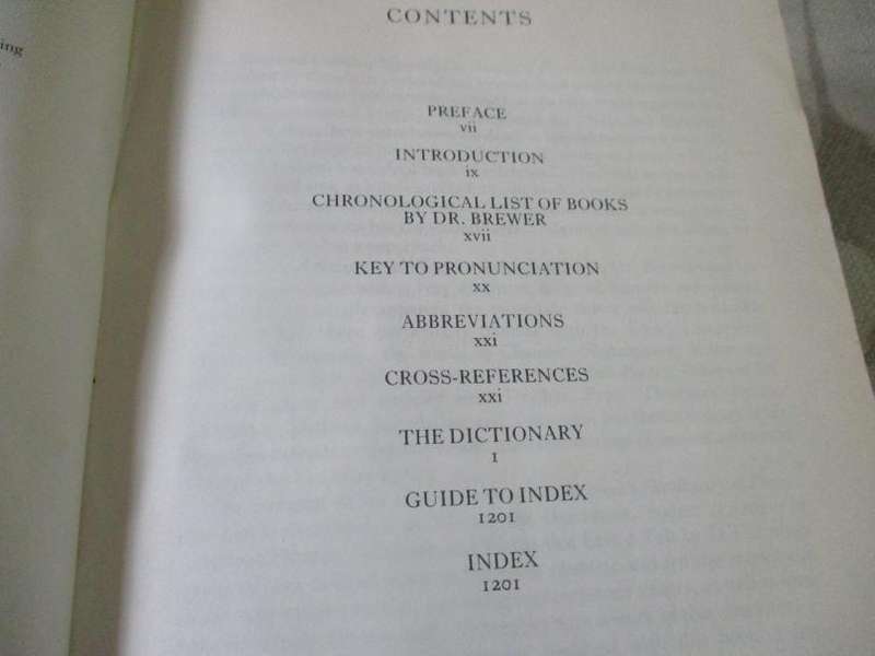 BREWER'S DICTIONARY OF PHRASE & FABLE  14th edition