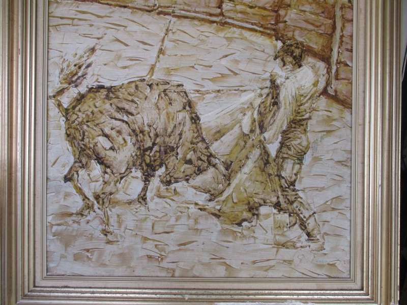 A LOT OF 3 BULLFIGHTING PAINTINGS