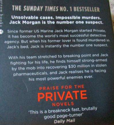 PRIVATE NO. 1 SUSPECT - JAMES PATTERSON & MAXINE PAETRO