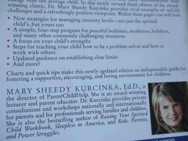 RAISING THE SPIRITED CHILD - MARY SHEEDY KURCINKA