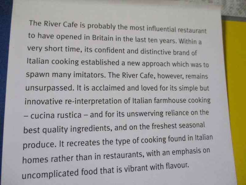 THE RIVER CAFE COOK BOOK - ROSE GRAY AND RUTH ROGERS