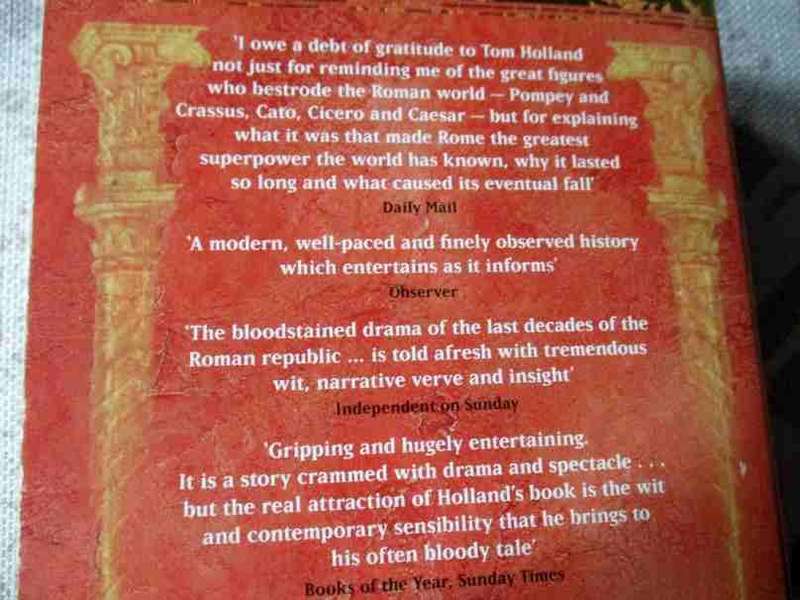 RUBICON - THE TRIUMPH AND TRAGEDY OF THE ROMAN REPUBLIC - TOM HOLLAND