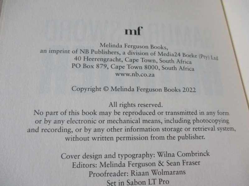 SAMURAI SWORD MURDER - THE MORNE' HARMSE STORY - NICOLE ENGELBRECHT