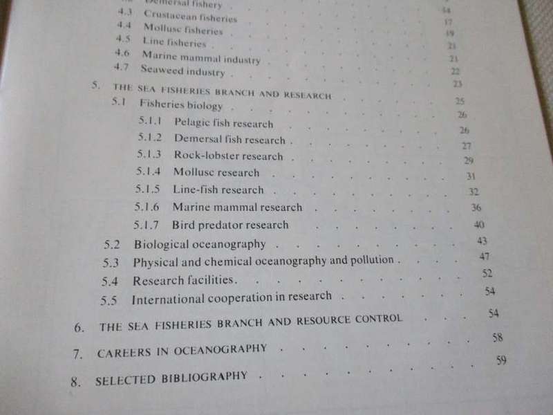 SEA FISHERIES PANORAMA - INFO. ON SOUTH AND SOUTH WEST AFRICAN MARINE FISHERIES ..  ( 1978 )